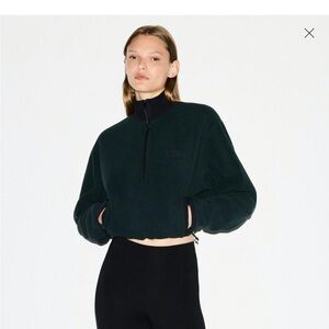 SKIMS - OUTDOOR FLEECE HALF ZIP PULLOVER | DARK TEAL